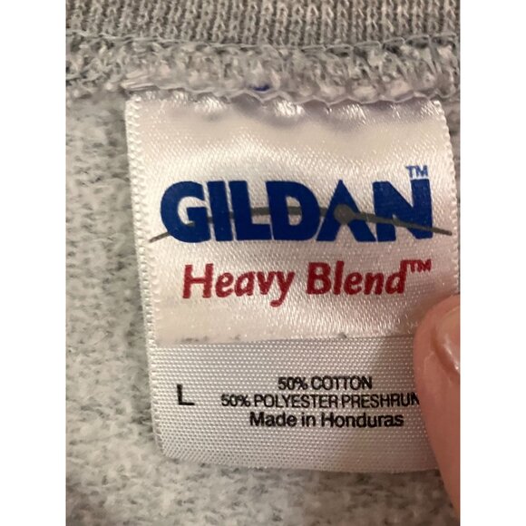Gildan Mens Vintage Y2K Yale Heavy Blend Pullover Sweatshirt Large Gray SP EXC - Picture 6 of 10